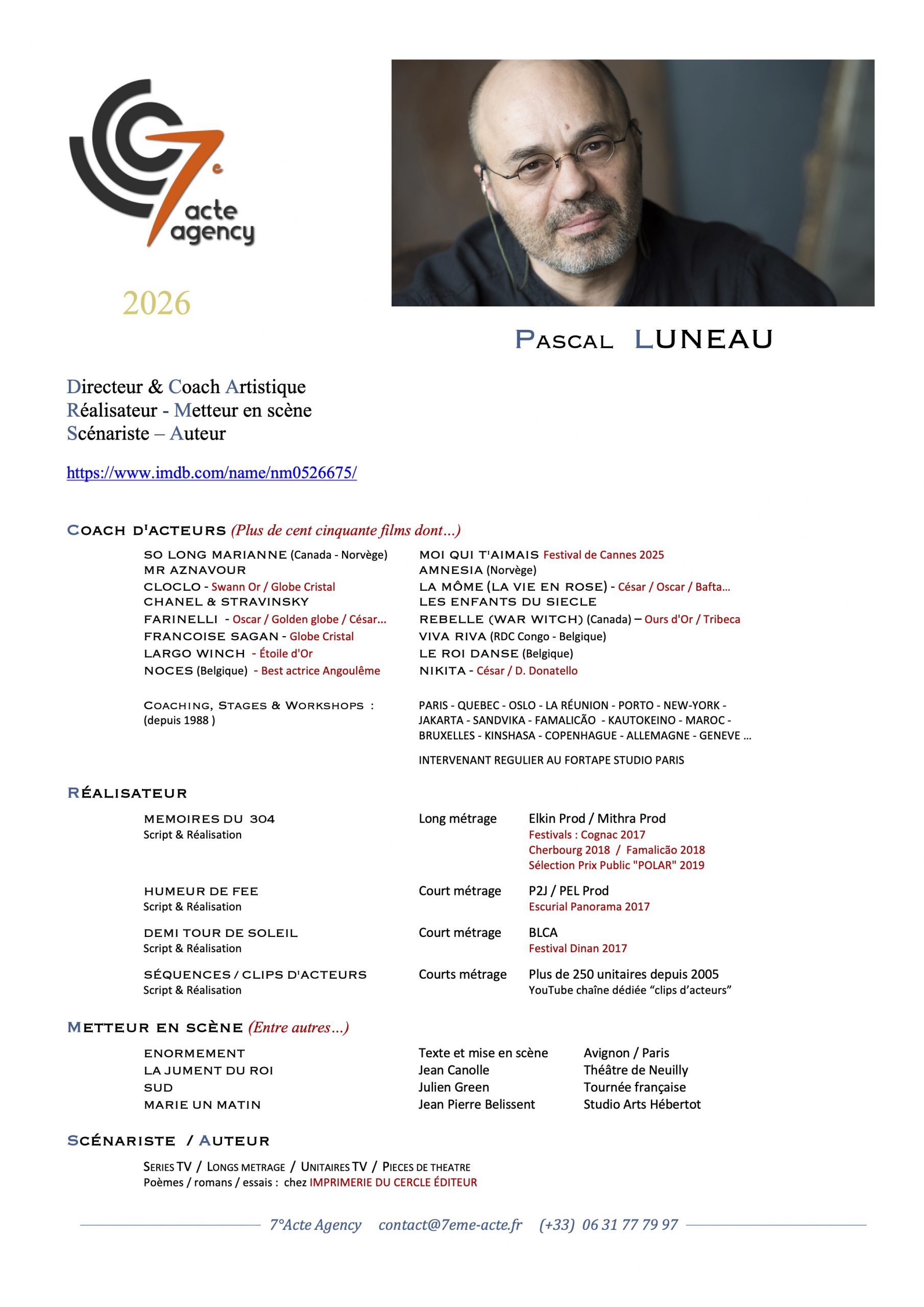 Pascal Luneau CV 7AA 2026